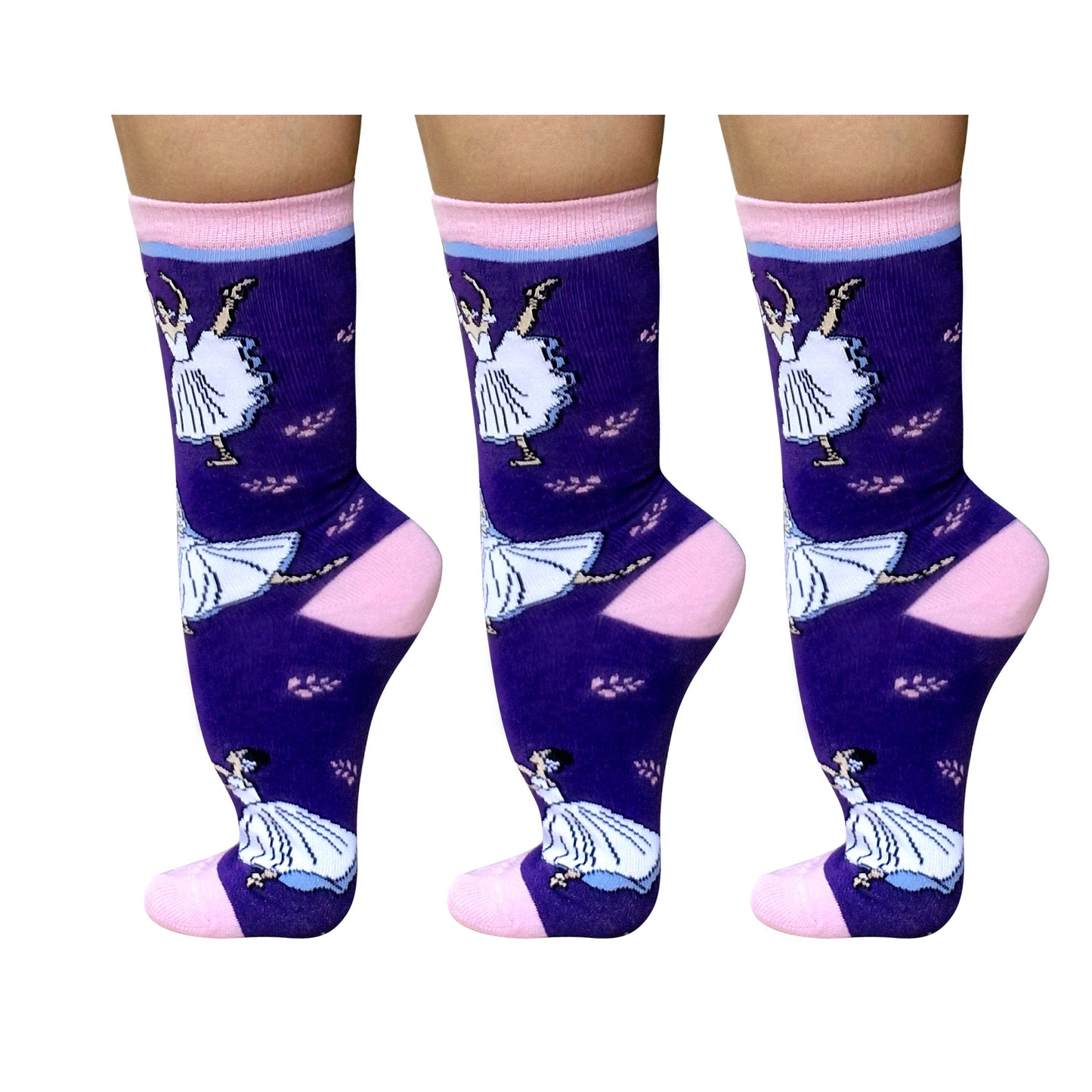 Ballerina Sock Set – 3 Pairs / Crew Length