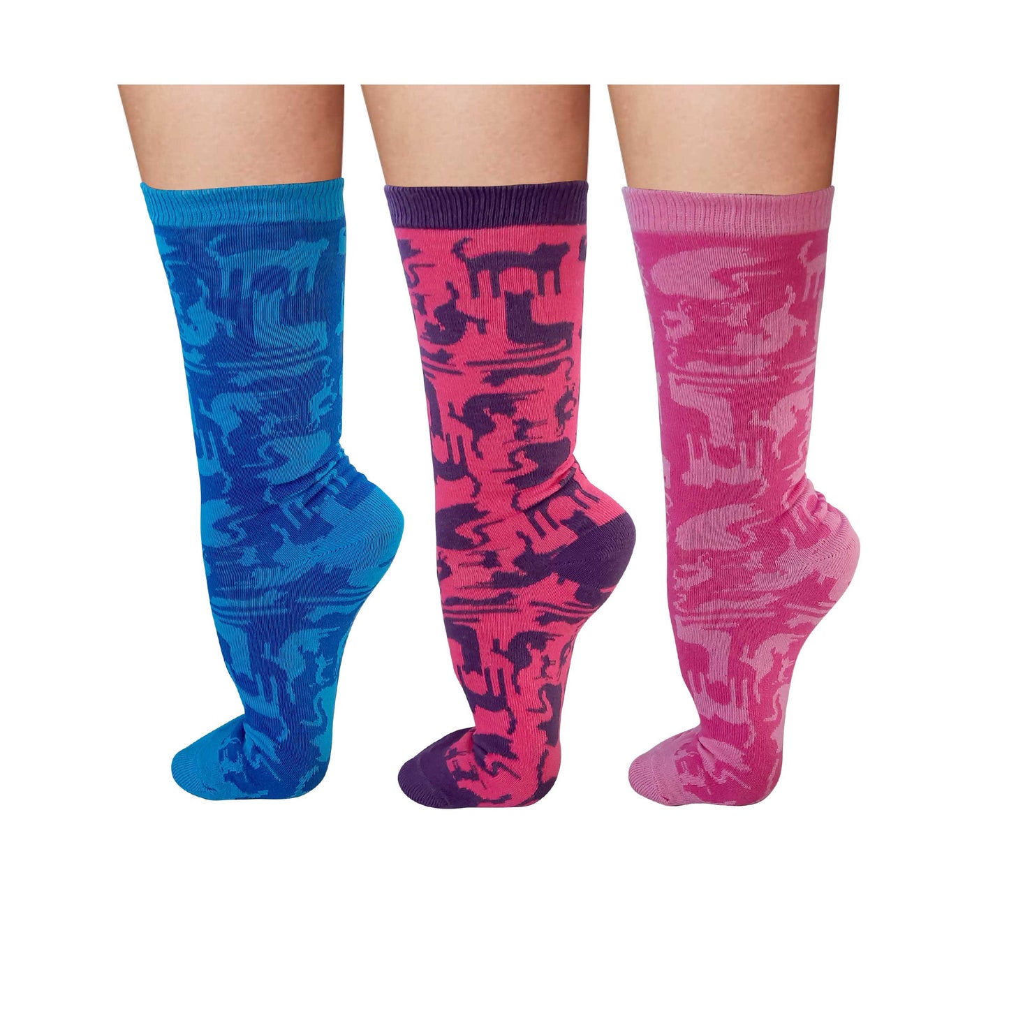 Cat Lovers Sock Pack – 3 Pairs / Crew Length