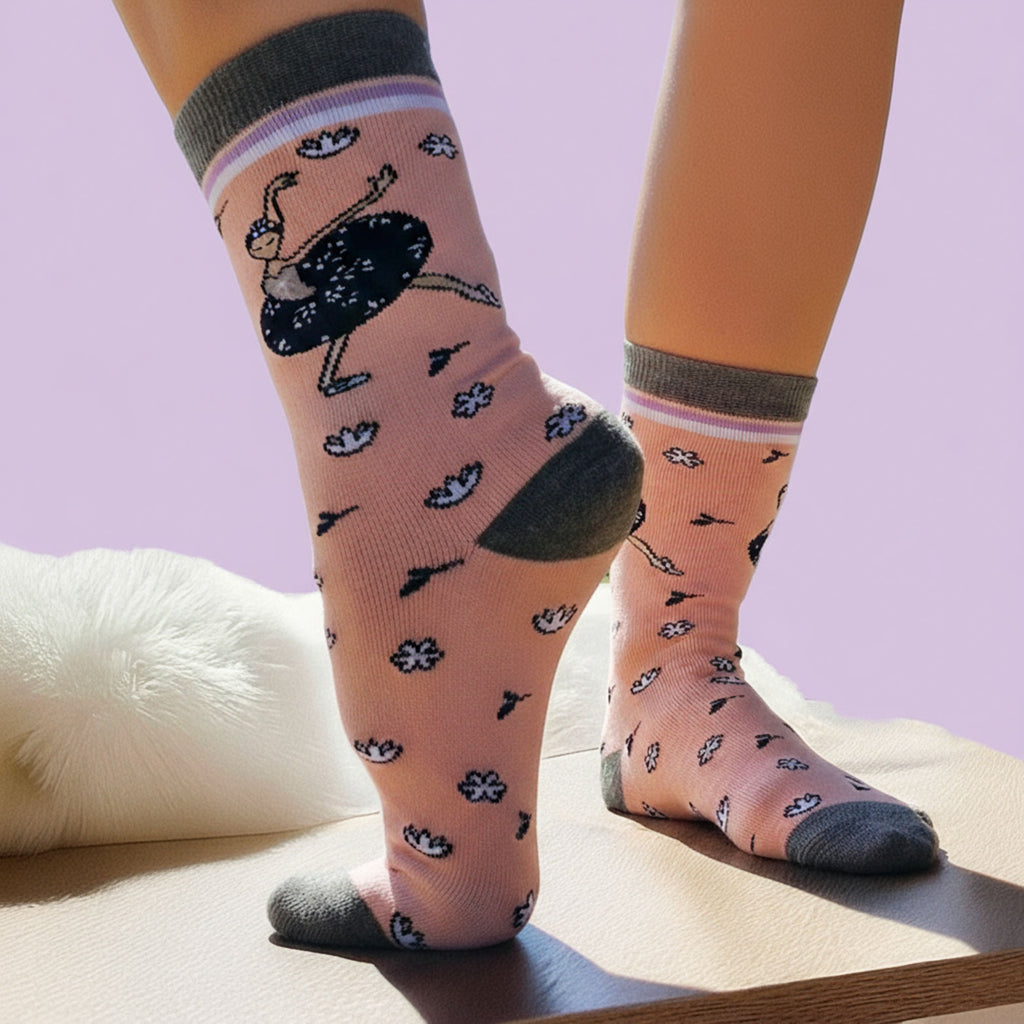 Black Swan Crew Socks - Grand Ballet