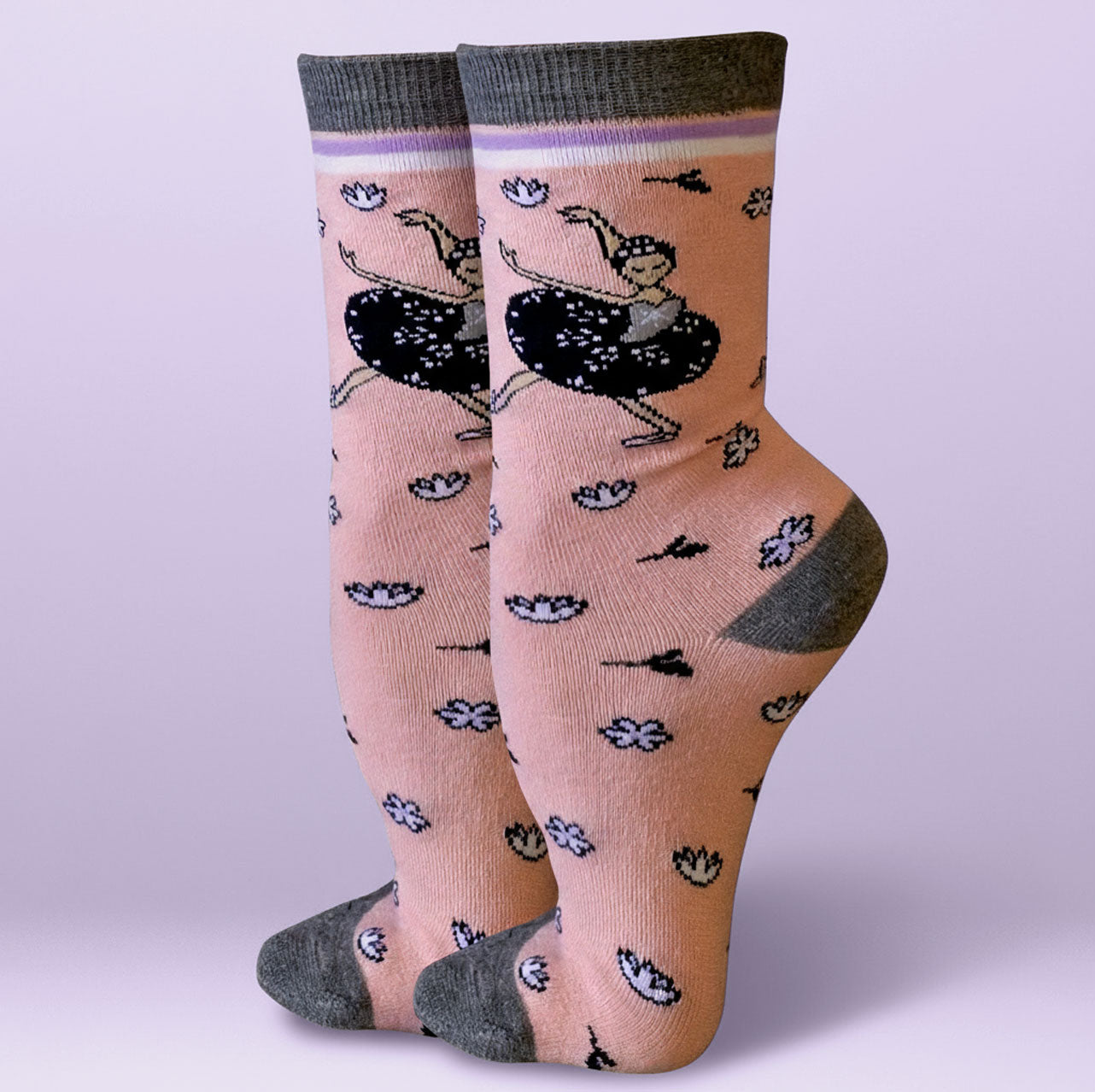 Black Swan Crew Socks - Grand Ballet