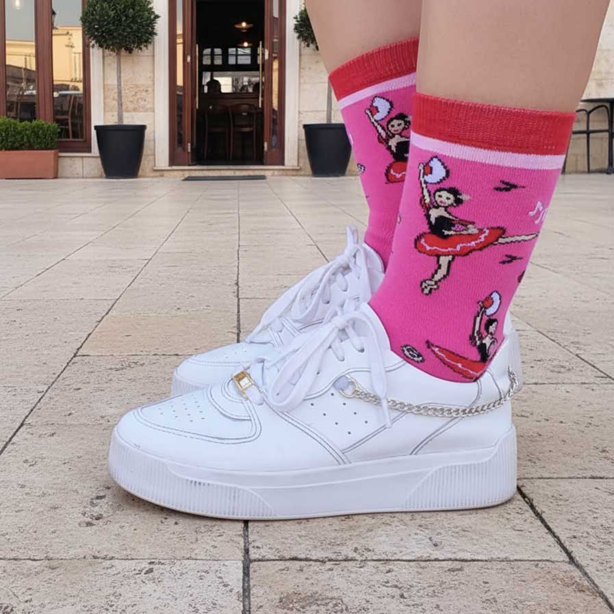 Don Quixote Crew Socks - Grand Ballet