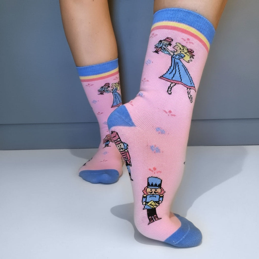 Nutcracker Clara Crew Socks - Grand Ballet