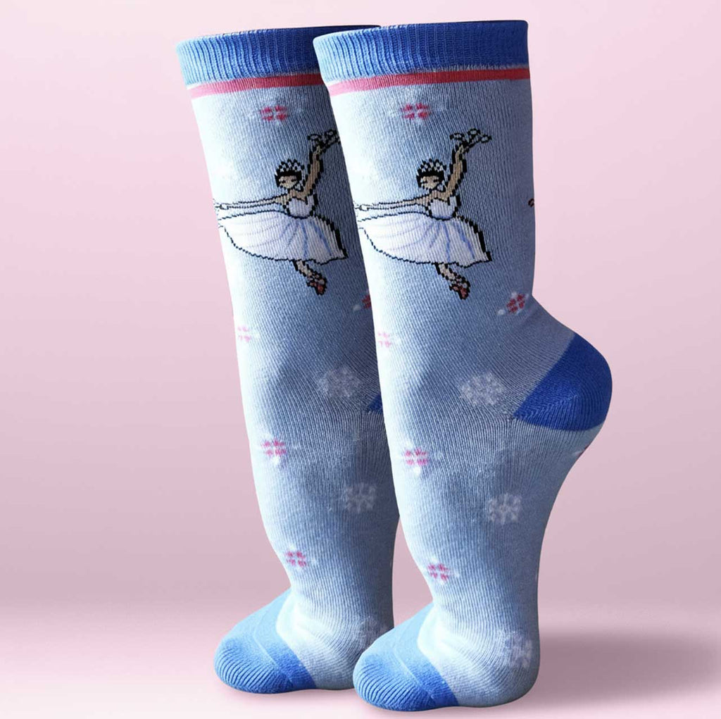 Nutcracker Snowflakes Crew Socks - Grand Ballet