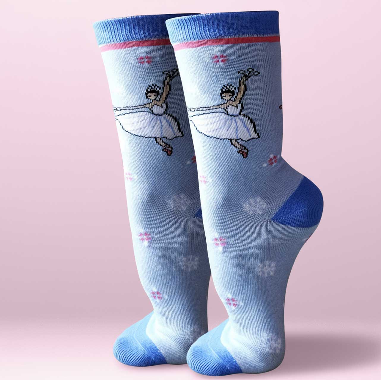 Nutcracker Snowflakes Crew Socks - Grand Ballet