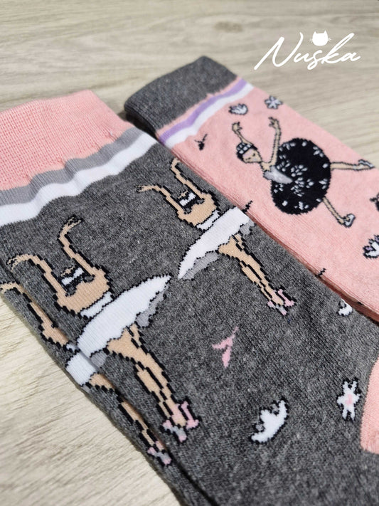 Swan Lake Crew Socks Pack – 2 Pairs / Crew Length - Grand Ballet