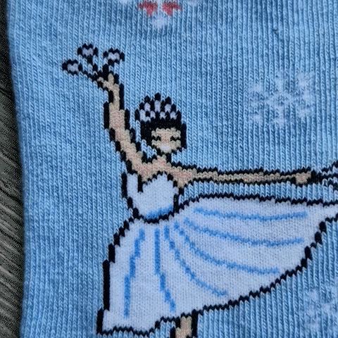 Nutcracker Snowflakes Crew Socks - Grand Ballet