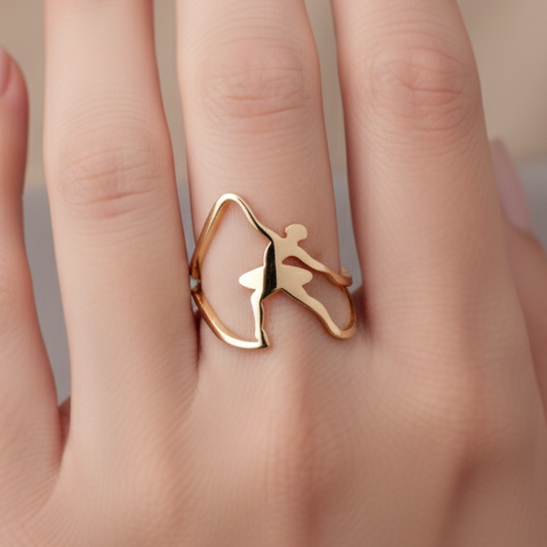Ballerina Ring in 18K Gold Plating