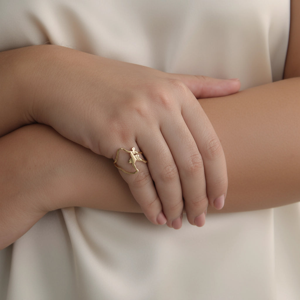 Ballerina Ring in 18K Gold Plating