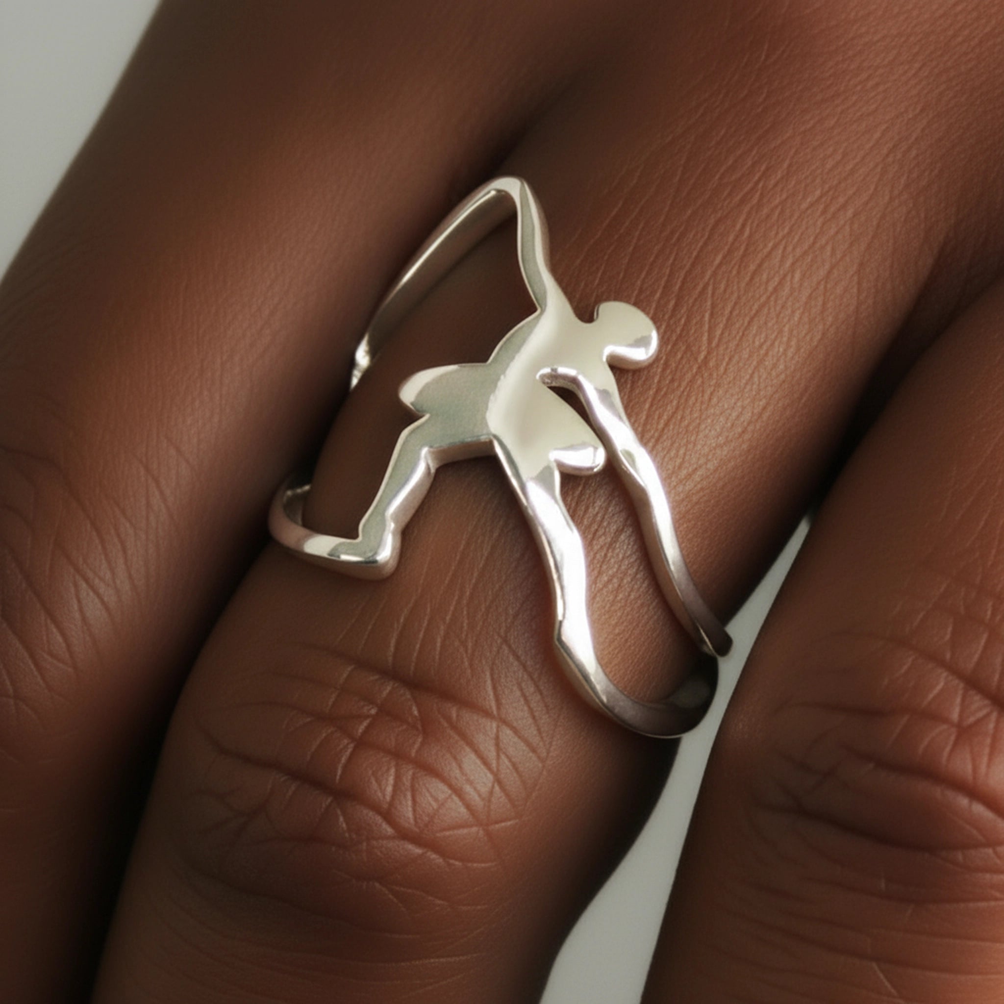 Ballerina Ring in Silver Plating