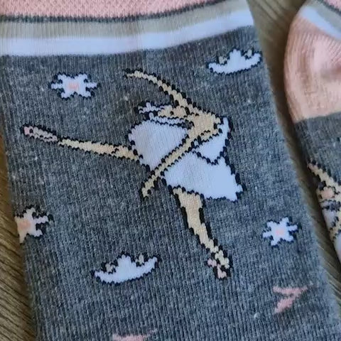 White Swan Ankle Socks - Grand Ballet